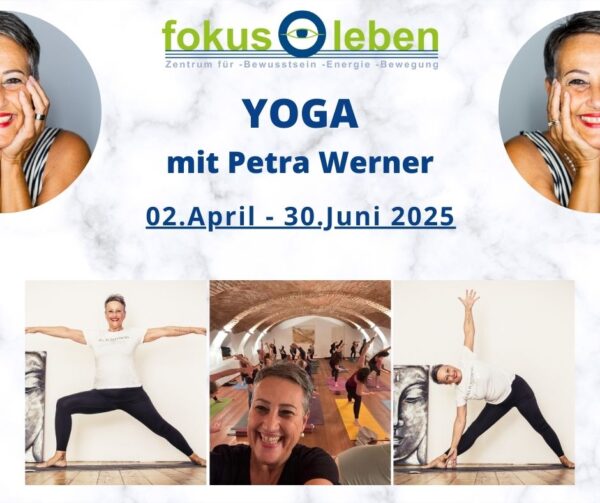 YOGAKURSE ab 02.April 2025 - inkl. YouTube Video zum Nachyogieren und Wiederholen der Einheiten