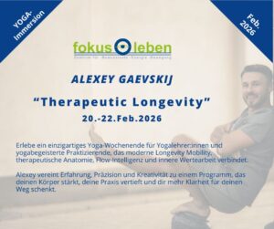 THERAPEUTIC LONGEVITY mit Alexey Gaevskij 20.-22.02.2026