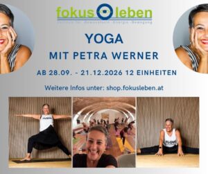 YOGAKURSE ab 28.Sept.2026 - inkl. YouTube Video zum Nachyogieren und Wiederholen der Einheiten